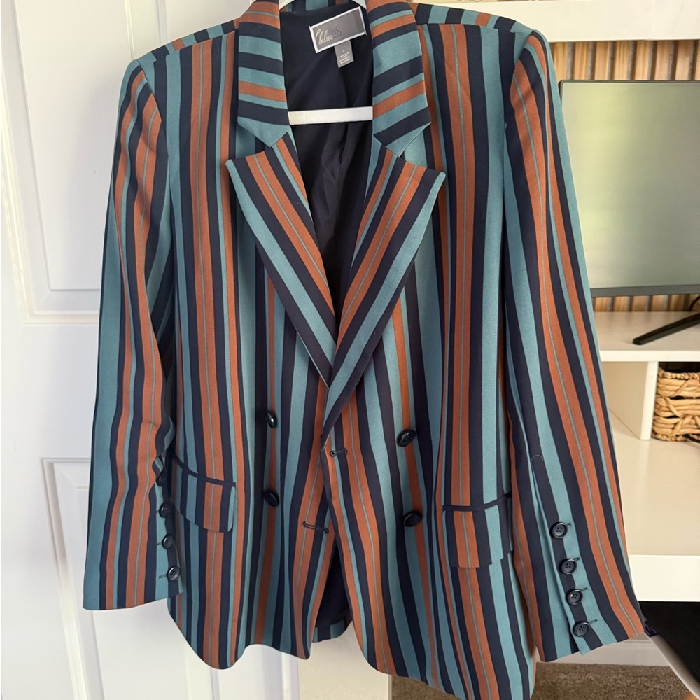 Chelsea28 Multicolor Striped Blazer